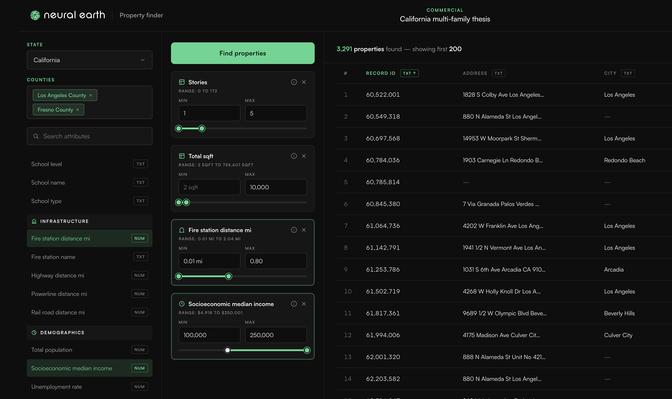 Risk Intelligence Workflows interface